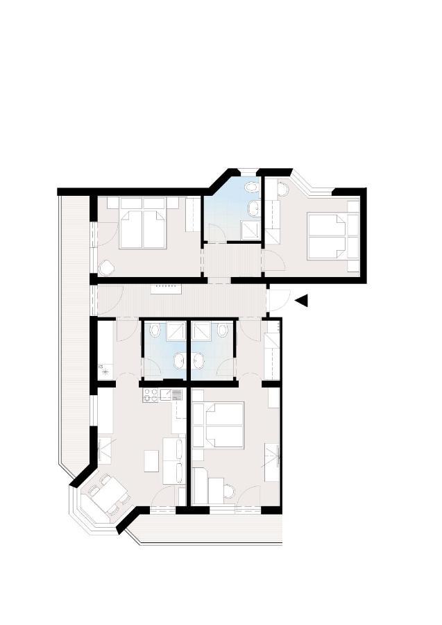 Hotel Garni Apart Tina Ишгль Экстерьер фото